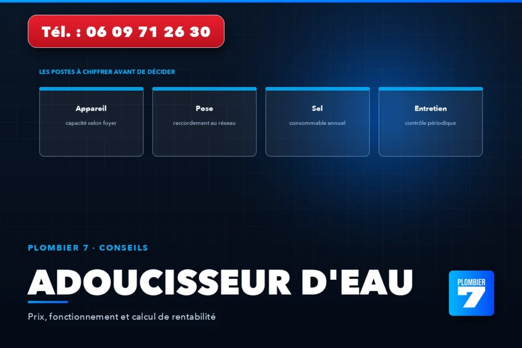 Adoucisseur d'eau — Prix, fonctionnement et calcul de rentabilité | Plombier 7, plombier à Lyon 24h/24 et 7j/7