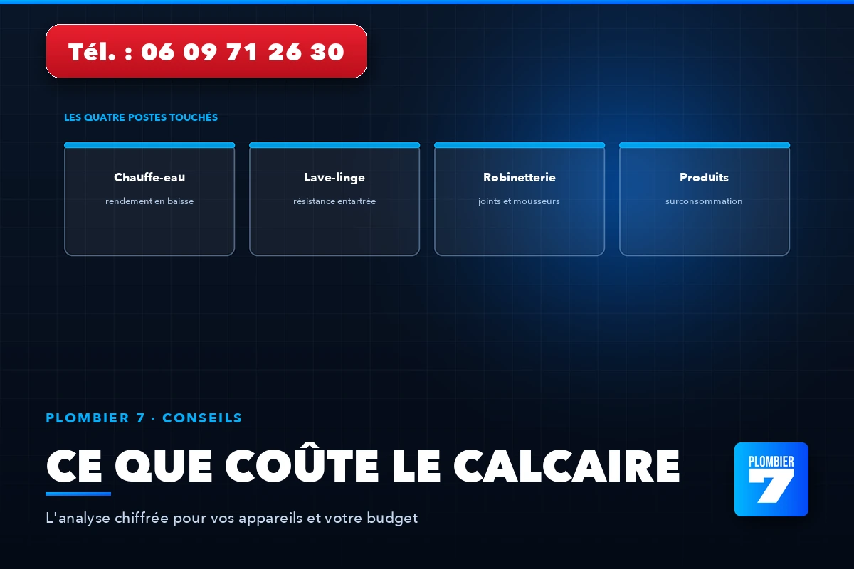 Ce que coûte le calcaire — L'analyse chiffrée pour vos appareils et votre budget | Plombier 7, plombier à Lyon 24h/24 et 7j/7