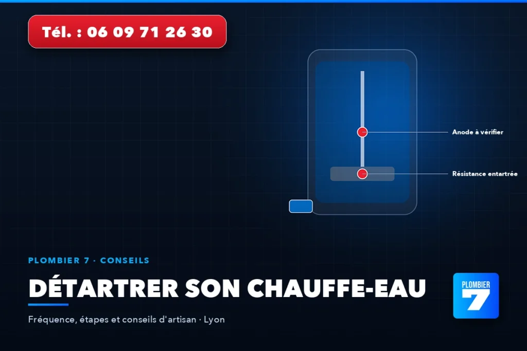 Détartrer son chauffe-eau — Fréquence, étapes et conseils d'artisan, Lyon | Plombier 7, plombier à Lyon 24h/24 et 7j/7