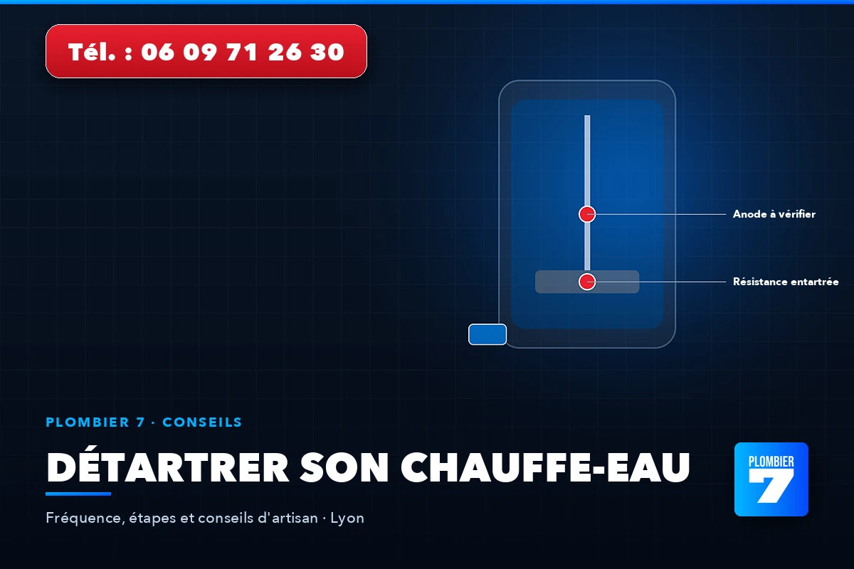 Détartrer son chauffe-eau — Fréquence, étapes et conseils d'artisan, Lyon | Plombier 7, plombier à Lyon 24h/24 et 7j/7