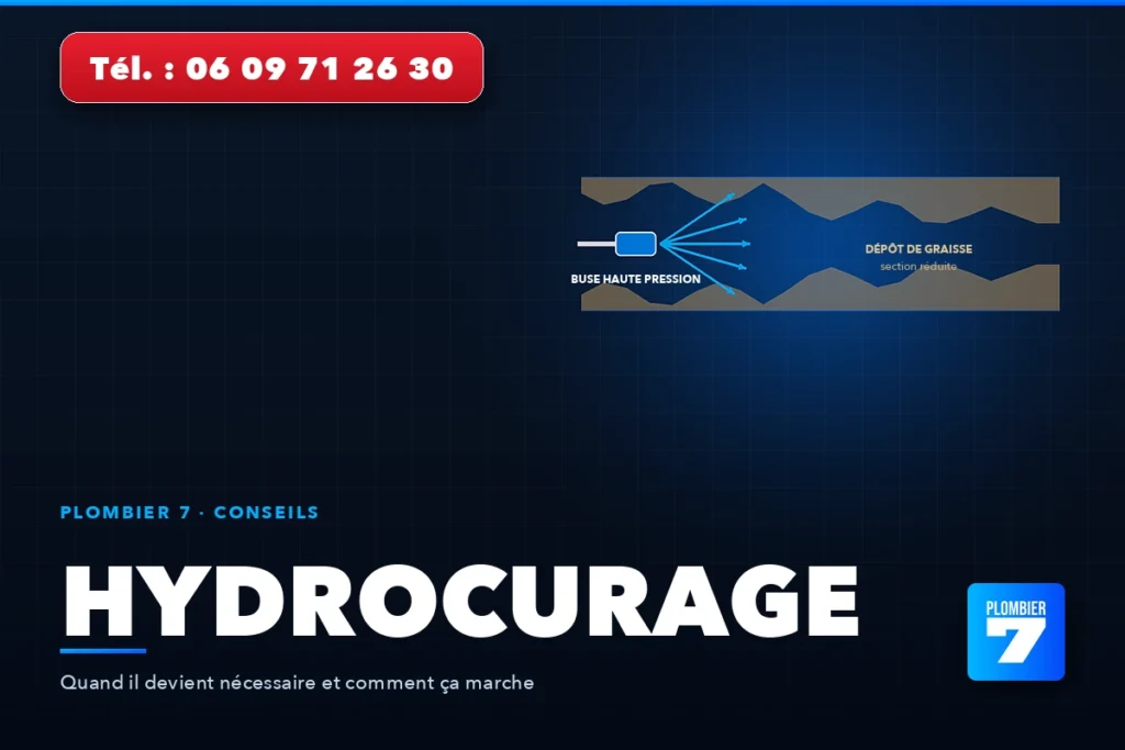 Hydrocurage — Quand il devient nécessaire et comment ça marche | Plombier 7, plombier à Lyon 24h/24 et 7j/7