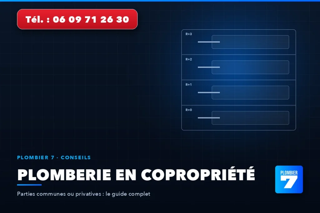 Plomberie en copropriété — Parties communes ou privatives : le guide complet | Plombier 7, plombier à Lyon 24h/24 et 7j/7
