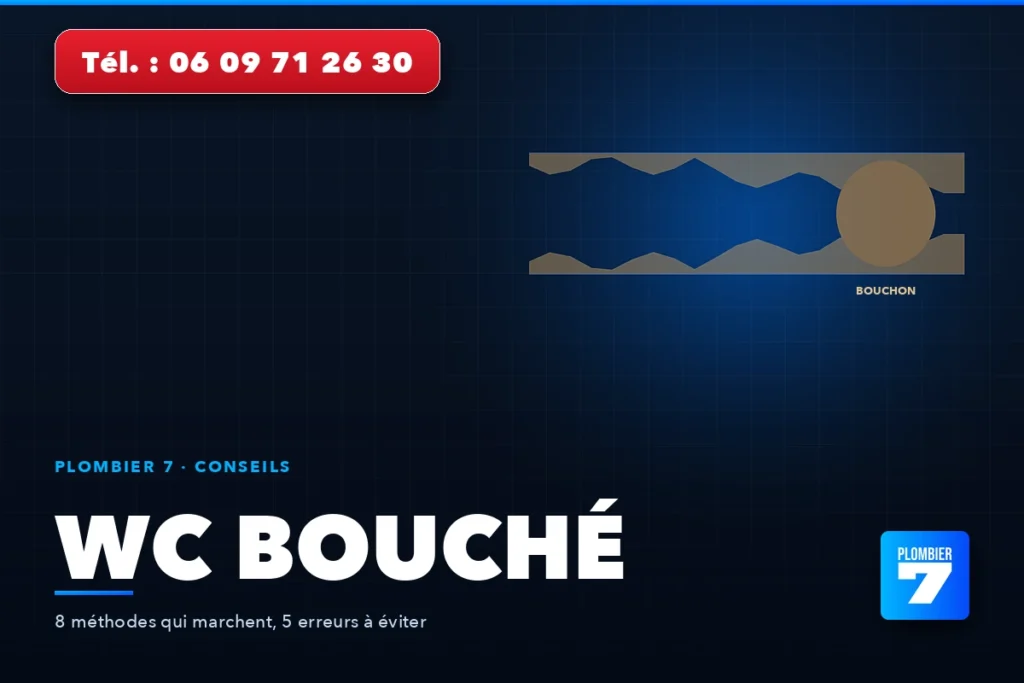 WC bouché — 8 méthodes qui marchent, 5 erreurs à éviter | Plombier 7, plombier à Lyon 24h/24 et 7j/7